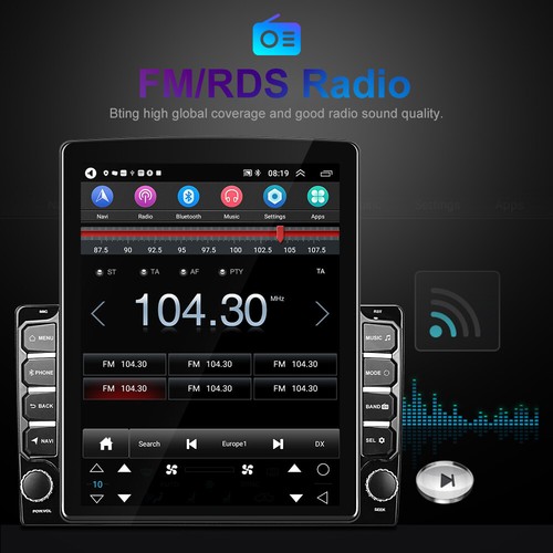 9.7" Apple CarPlay Car Stereo Radio Android 11 GPS WiFi BT FM 2DIN MP5 + Camera - Picture 6 of 21