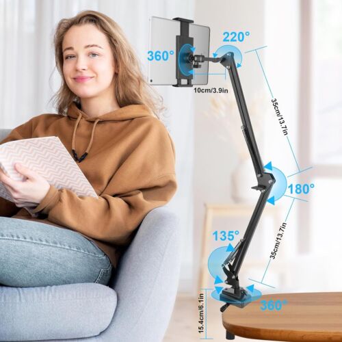 Ultra Durable iPad Holder Lazy Bed Desk Tablet Stand Phone Mount For iPad Pro - Picture 2 of 12