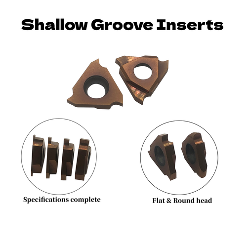 10pcs KinRite TGF32R80 Carbide Grooving Inserts Shallow Grooving Cut-Off - Picture 4 of 11