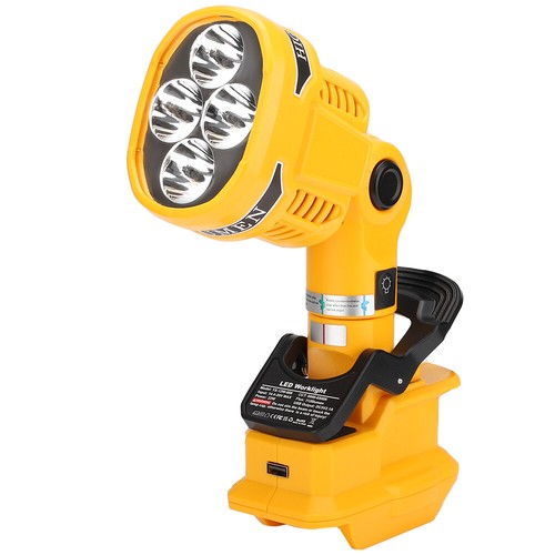 22W 1120LM LED Flashlight Work Light Spotlight for Dewalt 18/20V Li-ion Battery - Picture 9 of 16