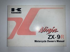 Kawasaki ZX-9R ZX900E1 900 Motorcycle Owners Manual P/No 99922-3002-04