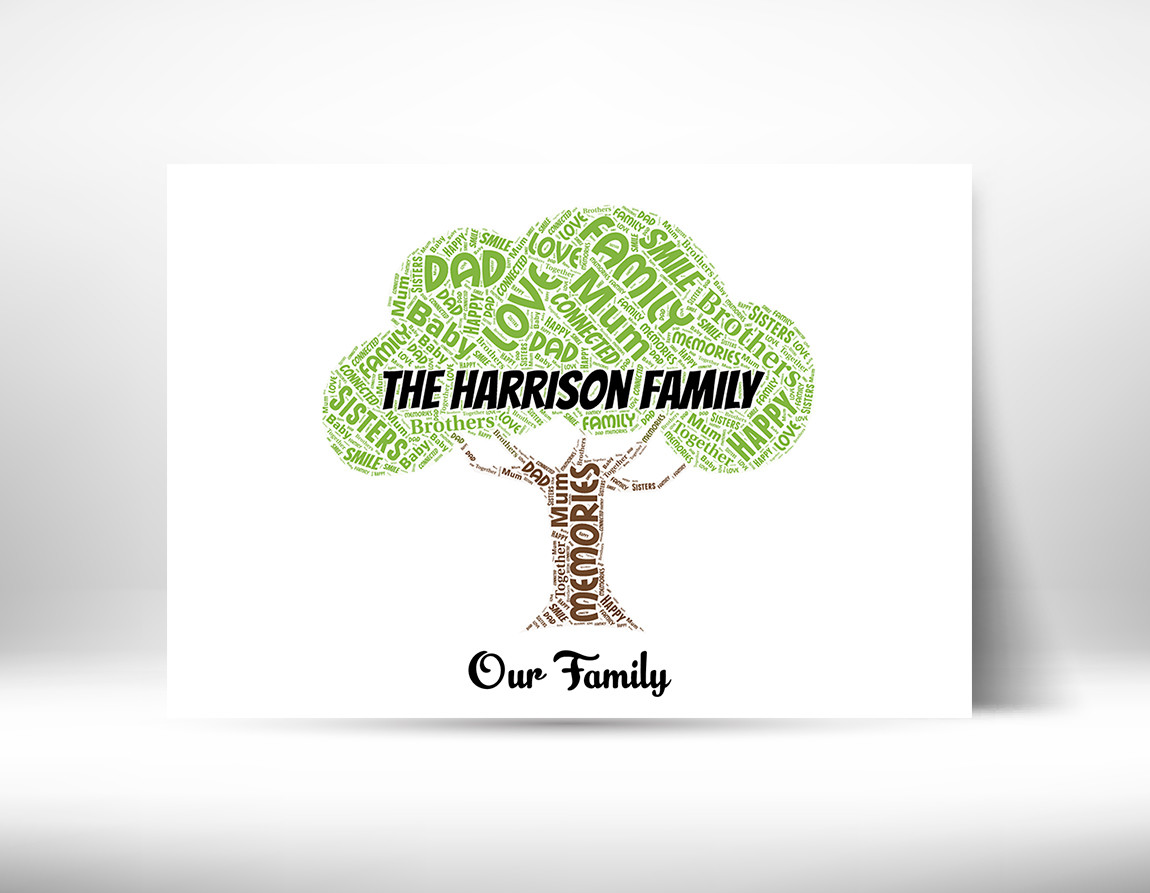 Personalizzata Family Tree Wall Art Print-Ritratto incorniciato D'INAUGURAZIONE RICORDO RICORDO RICORDO 29e8a4 Personalizzata Family Tree Wall Art Print-Ritratto incorniciato D'INAUGURAZIONE RICORDO RICORDO RICORDO 29e8a4