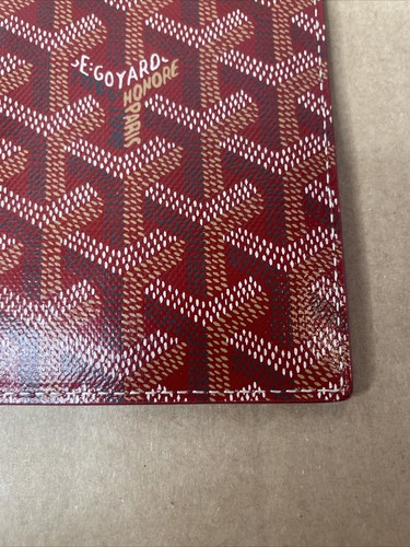 Goyard Paris Grenelle Passhalter Leder Geldbörse | rot | Karte - Bild 13 von 14