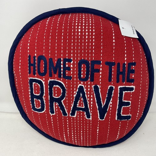 Pillow HOME OF THE BRAVE NWT Kirkland's