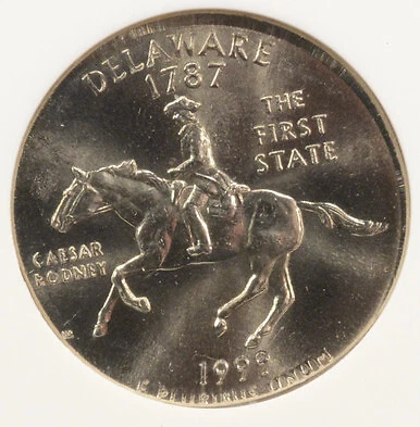 1999-D 25c Delaware Quarter Struck on Nickel Planchet NGC MS64