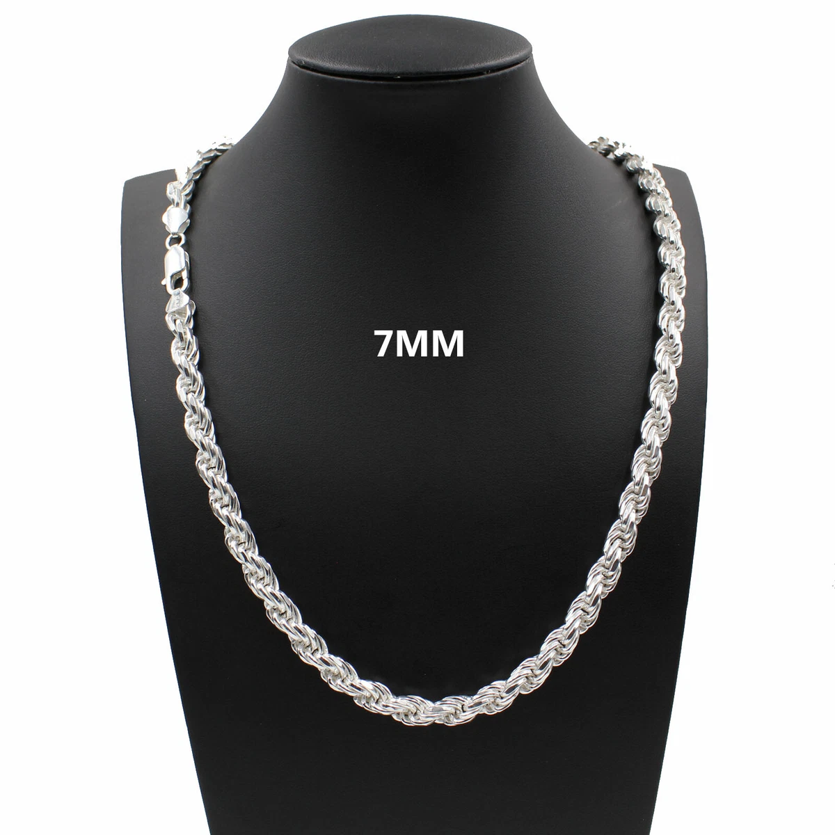 7mm silver rope chain deals