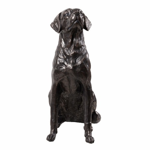 Estatua de labrador de 19" H bronce decoración del hogar moderno salón exhibición adorno - Imagen 4 de 8