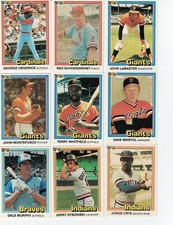 1981 DONRUSS Baseball Complete Your Set 250-500