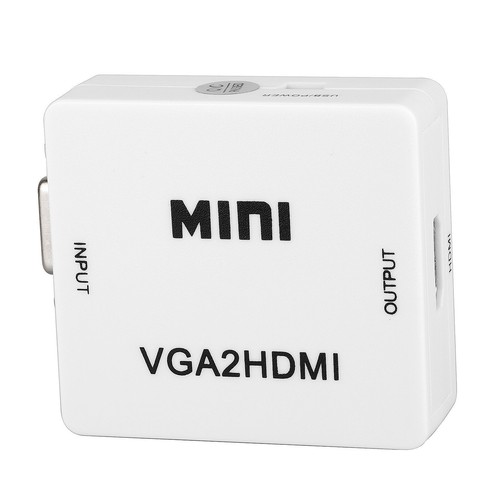 VGA to HDMI Converter Video Audio Adapter for PC Laptop Monitor TV 1080P Display - Afbeelding 1 van 9