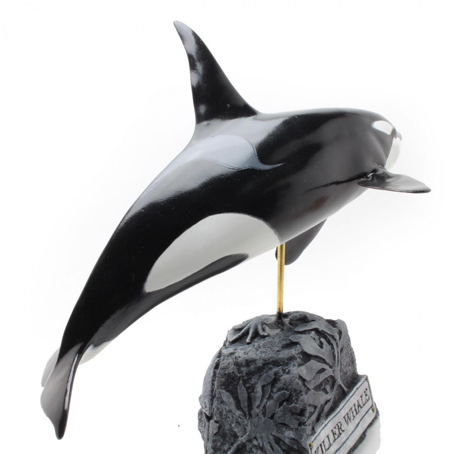 Kaiyoukoubou Killer Whale orca Real Figure Fish Carving From Japan F/S