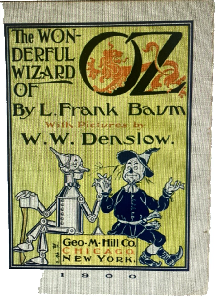 L Frank BAUM, W.W Denslow The Wonderful Wizard of Oz 1st Edition 1900 ENTIRE SET - Image 3 of 4