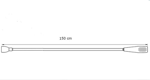 Shower Head and Extra Long Hose Set for Bath Taps/Tap Professional, 150cm - Picture 2 of 16