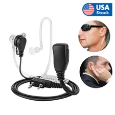 2 Pin Walkie Talkie Earpiece Headset Earphone For BAOFENG/BAOJIE/WEIERWEI Radio