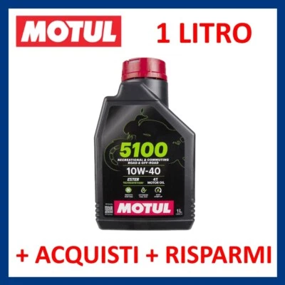 Olio motore 4 tempi Moto Scooter Quad Motul 5100 SAE 10w40 semisintetico 1 litro