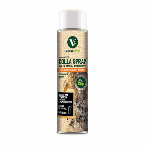 VerdeVivo TEMO-O-CID SPRAY Colla cattura insetti insetticida biologico 600 ML - Foto 2 di 2