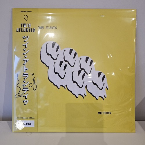 Twin Atlantic Meltdown Vinyl LP Signed Assai Obi Edition White & Yellow 2024