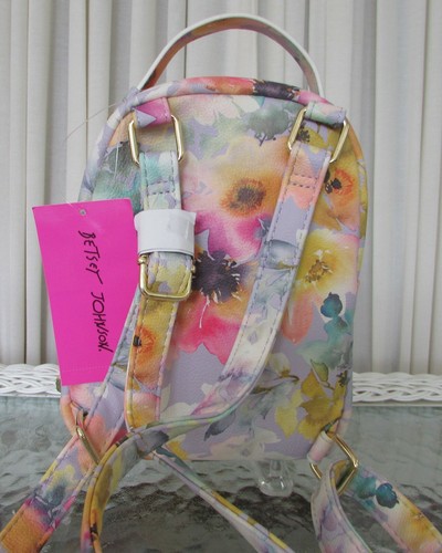 Betsey Johnson Floral Mini Backpack Kitsch Dog NWT - Picture 7 of 11