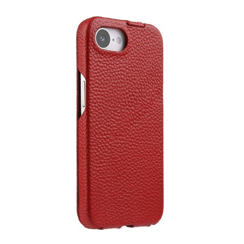 Magnetic Genuine Leather Vertical Flip Case For iPhone 16E Business Full Cover - Picture 15 of 47