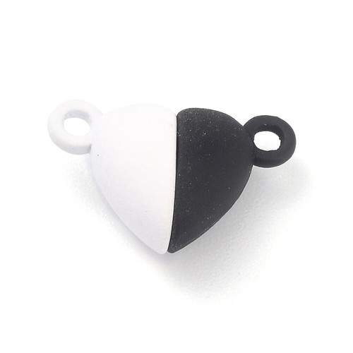 5Sets Alloy Heart Magnetic Clasps Jewelry Findings For Jewelry Making 15x9.5x6mm - Picture 2 of 13