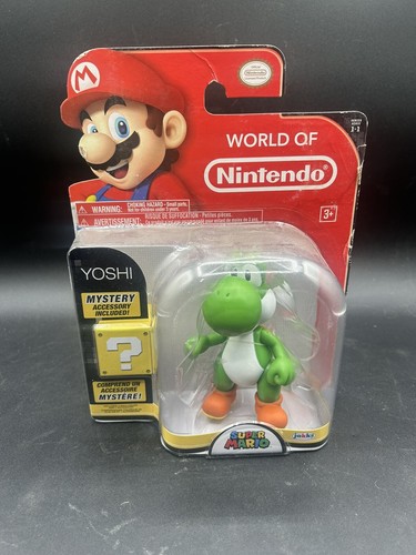 Jakks Pacific World of Nintendo Green Yoshi Series 1-1 nuovo di zecca