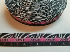 5 Yards 7/8" Printed Grosgrain Ribbon Hair Bow Supplies.