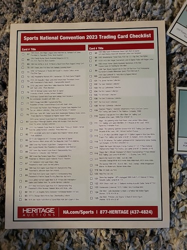 2023 Heritage Auctions NSCC PROMO card feat "93-95 Michael Jordan Game Used Bat" - Picture 4 of 4