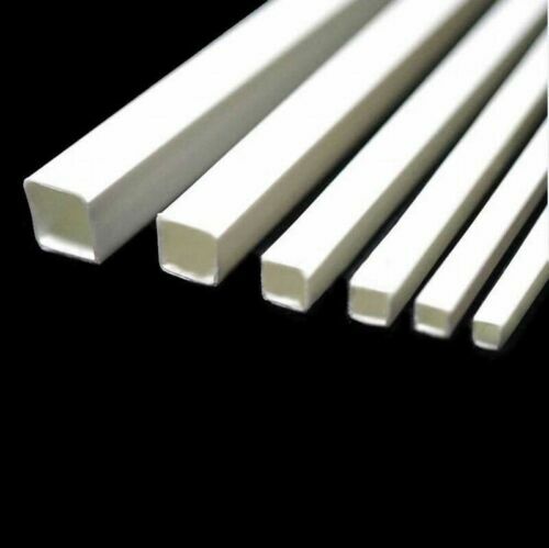 3x3mm ~ 10x10mm ABS Square Tube Styrene Plastic Tubing Plasticard Length 250mm - Picture 1 of 5