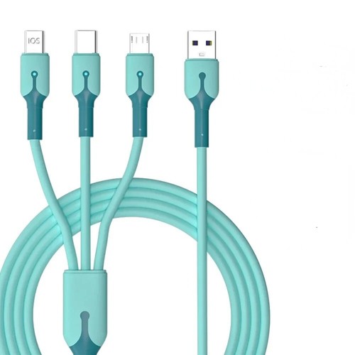 3 in 1 Fast Charging Cable Cell Phone Charger Cord For iPhone Type C Micro - Picture 2 of 12