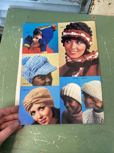 Bernat Hats Scarves and Mittens Book 231 Knitting and Crochet pattern book - Picture 6 of 6