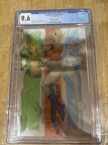 Power Girl Special #1 Virgin Foil Comic  David Nakayama Graded Cgc 9.6
