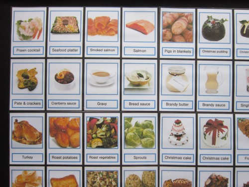Tarjetas fotográficas de comida navideña - PECS/autismo/tabla de elección/demencia/pérdida del habla - Imagen 14 de 59
