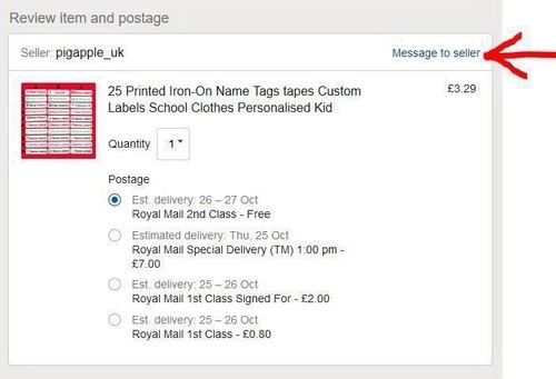 24 Printed Iron-On Name Tags tapes Custom Labels School Clothes Personalised Kid - Picture 3 of 4