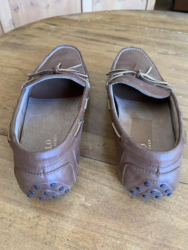 Polo Ralph Lauren Tan Driving Moccasins 13 D - Picture 4 of 11