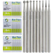 Wave Dental Carbide Burs HP Round 1/4 2 4 6 8 For Low Speed Straight Handpiece