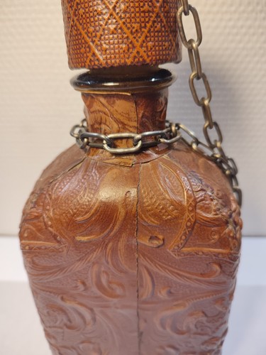 Ancienne bouteille, Carafe en cuir, Espagnole - Picture 13 of 15