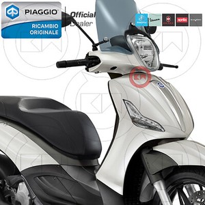 Scudo anteriore verniciato Bianco Luna Piaggio Beverly 350 Sport Touring 2011-14