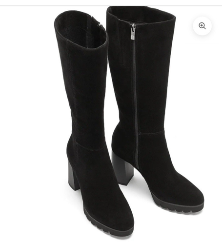 Botas hasta la rodilla de gamuza negras La Canadienne Miles talla 5, nuevas sin caja, precio de venta sugerido por el fabricante $625 - Imagen 3 de 21
