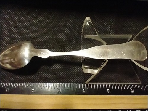Vintage Antique Dinner Spoon 6.5 in Long With Mono - Picture 3 of 5