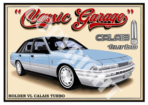 HOLDEN VL CALAIS TURBO QUALITY A4 ART PRINT (11 CAR COLOURS) - Picture 7 of 22