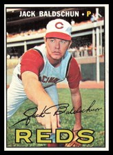 1967 Topps #114 Jack Baldschun Cincinnati Reds