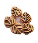 10 PCS 15X5MM LEAF METAL BEAD OXIDIZED COPPER 909 NKJ-583