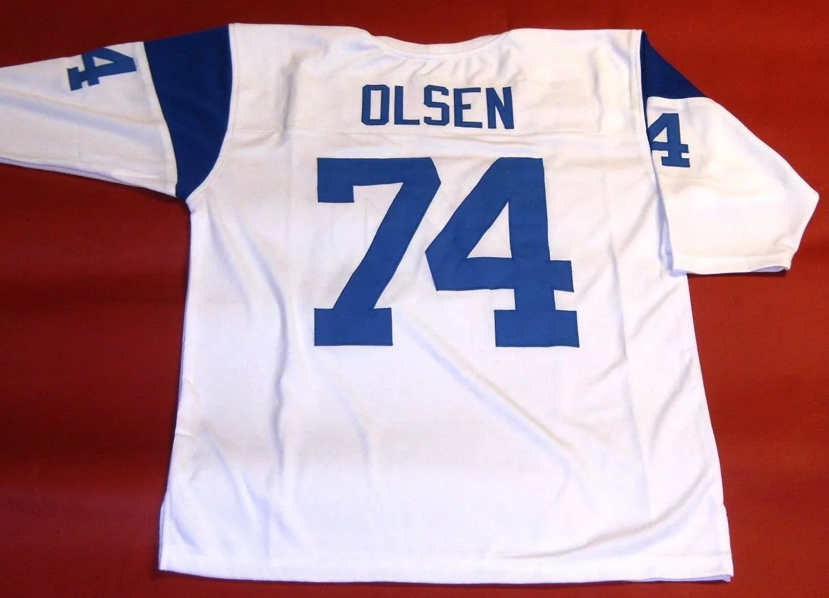 Merlin olsen best sale rams jersey