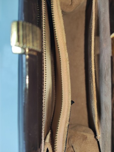 Harrods Vintage 1960s Brown Leather Handbag - Picture 8 of 17