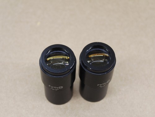 Microscope PW 10 / 20 Pair Eyepiece Zeiss West #GA9 - Picture 2 of 3