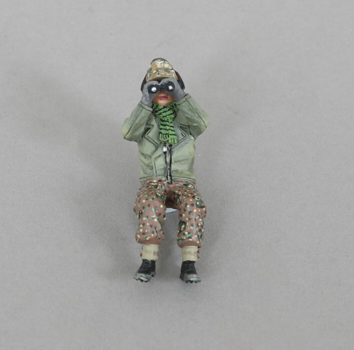 THOMAS GUNN SS171B Sitting GRILLE Crew mit Fernglas - Diecast Metall Figur