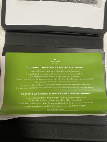 KATE SPADE NEW YORK BLUETOOTH KEYBOARD FOLIO FOR IPAD MINI  - Picture 6 of 6