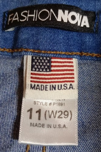 Fashion Nova Womens Size 11 (W29) Blue Rayon Blend Jeggings 23 - Picture 5 of 7