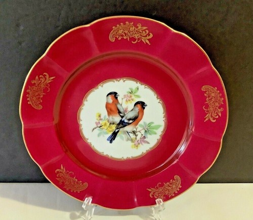 Vintage Beautiful Birds Floral Limoges France Porcelain 9-3/4” Decorative Plate - Picture 7 of 7