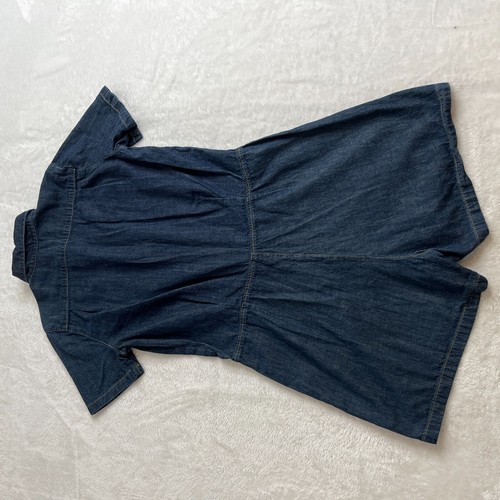 Polo Ralph Lauren Jean Romper Womens 6 Blue Chambray Short Sleeve Button Up - Picture 12 of 15