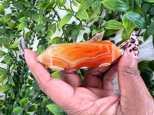 Carnelian Double Terminated Point - 3.6" Carnelian DT - High Quality Carnelian - Picture 3 of 10